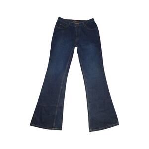 RoxyJean by Quiksilver Women’s Flare Jeans Size 11 Blue Y2K Low Rise Denim